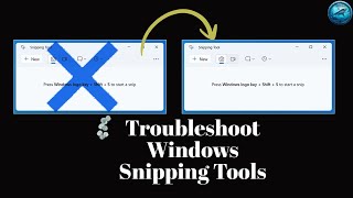 Fix Windows Snipping Tool Screenshot Issue  Troubleshoot Snip amp Sketch Notifications Not Appearing [upl. by Firahs]