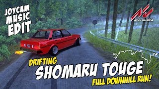 Drifting Shomaru touge  Full downhill run  Assetto Corsa  Joycam music edit [upl. by Luci692]