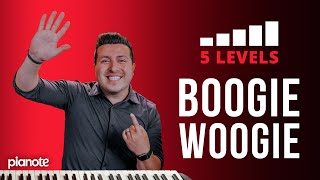 5 Levels Of The Boogie Woogie 🔥🎹 Piano Lesson with Sheet Music [upl. by Paryavi]