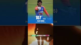 Tilak warma hit his maiden hundred shorts [upl. by Mason]