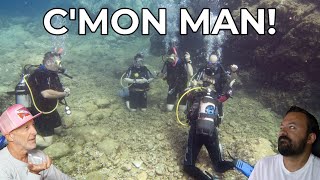 Divers React to Scuba Instructors teaching students on their knees [upl. by Nnov236]