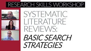 Basic Search Strategies for Systematic Reviews [upl. by Adnerad894]