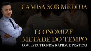 Técnica de Ampliação e Redução para Camisa Masculina Sob Medida [upl. by Darum]