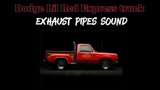 Dodge Lil’ Red Express truck exhaust sound 😎 [upl. by Atiuqrahc]