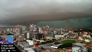 Brisbane Weather 13 Nov 2024 Time Lapse [upl. by Ennovart]