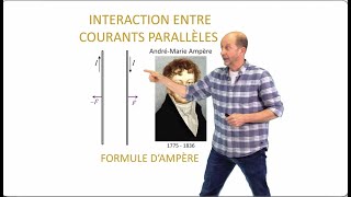 Interaction entre courants parallèles  formule d’Ampère [upl. by Dan193]