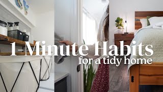 15 1Minute Habits for an Organized amp Clutter Free Home [upl. by Yahsan]