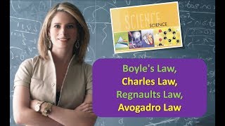 Gas Laws Boyles Law Charles LawRegnaults LawAvogadro Law [upl. by Demp]