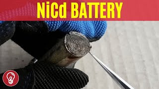 NiCd NickelCadmium Battery Teardown [upl. by Ynna]