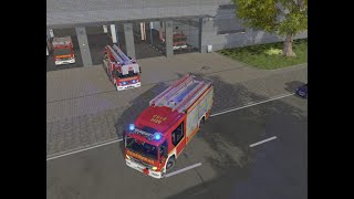 notruf 112 met de hoogwerker  huis brand [upl. by Lukash]