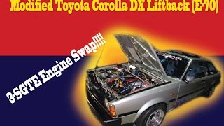 Wildly Modified Toyota Corolla DX Liftback E70 3SGTE Engine swap [upl. by Emirac755]