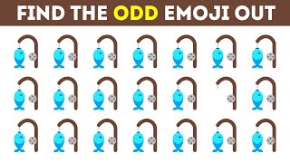 HOW GOOD ARE YOUR EYES NO202  Find the odd emoji out  Emoji Puzzle Quiz [upl. by Atisor]