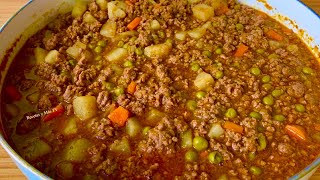 Picadillo de Carne Molida Fácil y Sabrosa [upl. by Ardnatal]