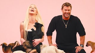 Anya TaylorJoy amp Chris Hemsworth The Puppy Interview [upl. by Arlon]