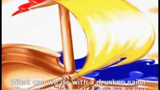 Drunken Sailor Screen Singers Karaoke [upl. by Moretta]