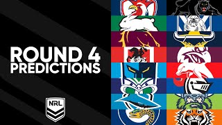 NRL Round 4 Predictions 2024 [upl. by Huttan]