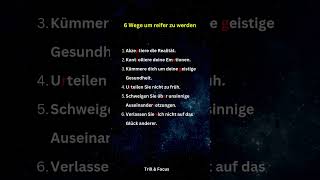 6 Wege um reifer zu werden zitate darkpsychology motivation [upl. by Crespo103]