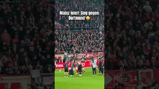 Mainz feiert Sieg gegen Dortmund 😝 [upl. by Ilbert]