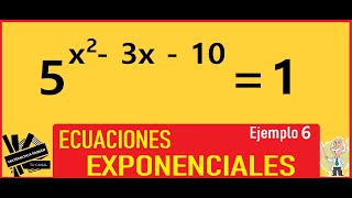 ECUACIONES EXPONENCIALES CUADRÁTICAS EJEMPLO 6 paso a paso Con diferente base EJERCICIOS [upl. by Ferino]