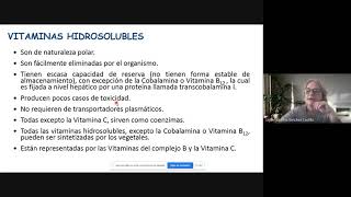 Vitaminas hidrosolubles y liposolubles Bioquímica general [upl. by Verner]