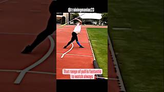 Johannes vetter extreme range of pull 🔥trackandfieldjavelintrainingmaniac23neerajchoprayoutube [upl. by Brunhild]