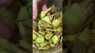 Artichokes artichoke knifeskills foodlover foodblogger chef cooking foodie yummy delicious [upl. by Ynatterb]