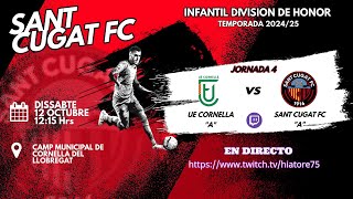 Jornada 4 Divisio DHonor Temporada 2425 Partit Sencer UE Cornellá vs Sant Cugat FC 12 Oct2024 [upl. by Lupee488]