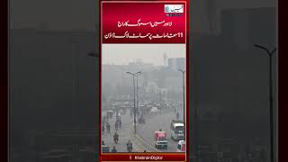 Smog reigns in Lahore smart lockdown imposed at 11 locations  KhabrainDigital [upl. by Ahel]