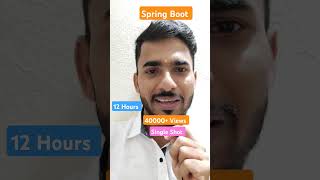 Free Spring Boot Series 💯👇 spring springboottutorial springboot aadiandjava course [upl. by Ayotas]