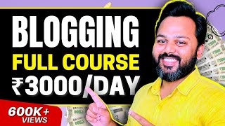 Blogging Course for Beginners  Blogging Full Course 2023  Free Blogging Course in Hindi [upl. by Dlarej133]