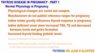 Thyroid Disease in Pregnacy Part 1mov [upl. by Imaon]