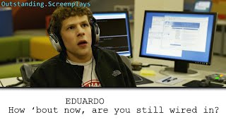 Classic Movie Scenes THE SOCIAL NETWORK 2010  Hes Wired In  ScripttoScreen [upl. by Giannini]