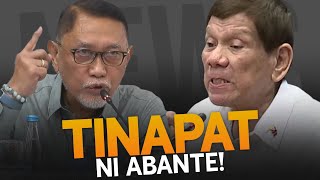 Harapang tinapat ni Abante si Duterte sa kaniyang unang pagharap sa Quadcommittee [upl. by Jemima]