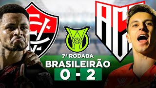 VITÓRIA 0 x 2 ATLÉTICOGO Campeonato Brasileiro Série A 2024 7ª Rodada  Narração [upl. by Yatnahc]