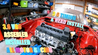 36 VR6 BIG BLOCK TIMING AND ENGINE ASSEMBLY [upl. by Sitelc]