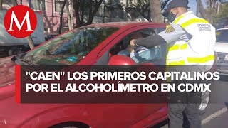 En CdMx infraccionan en cinco días a más de 350 por no pasar el alcoholímetro [upl. by Noivart]