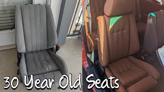 Reupholstering 30 Year Old Bucket Seats  BMW E30 [upl. by Eachelle]