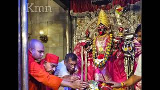 Swami Gautamananda Maharaj at Dakshineshwar Kali temple today [upl. by Ainet]