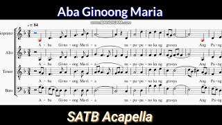 Aba Ginoong Maria  SATB Acapella [upl. by Aklim329]