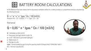 Part 14 Basics of battery room calculations for Marine Oil amp Gas HVAC Sector [upl. by Seraphim]