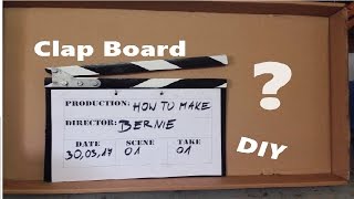 How To Make Clap Board DIY Jak zrobić klaps filmowy [upl. by Harutak456]