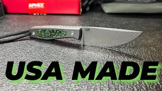 A USA Fixed Blade That’s A Little Unique Axial Knives [upl. by Dorr]