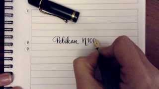 Pelikan 100N Flex Handwriting Sample [upl. by Dzoba]