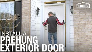 How To Install A Prehung Exterior Door [upl. by Zebada410]