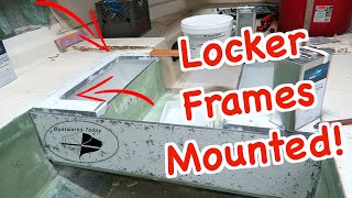 Mounting The Coosa Locker Frames On A Bertram Moppie [upl. by Neilla]