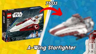 I Built an Lego AWing out of ObiWan Kenobis Starfighter [upl. by Zerline]