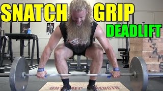 Increase Your Deadlift  How To Snatch Grip Deadlift [upl. by Rawna65]