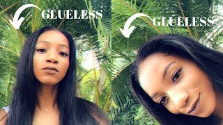 DIFFERENCE BETWEEN GLUE VS GLUELESS FRONTAL WIGS Beginner Tips Secrets no one tells you  Annesha [upl. by Hymen]