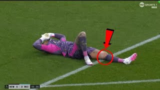 Ederson Big Injury vs Newcastle vs Manchester City 11 [upl. by Nnylirret]