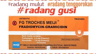 OBAT AMANDEL SARIAWAN RADANG GUSI DAN RADANG MULUT  FG TROCHES [upl. by Torosian950]